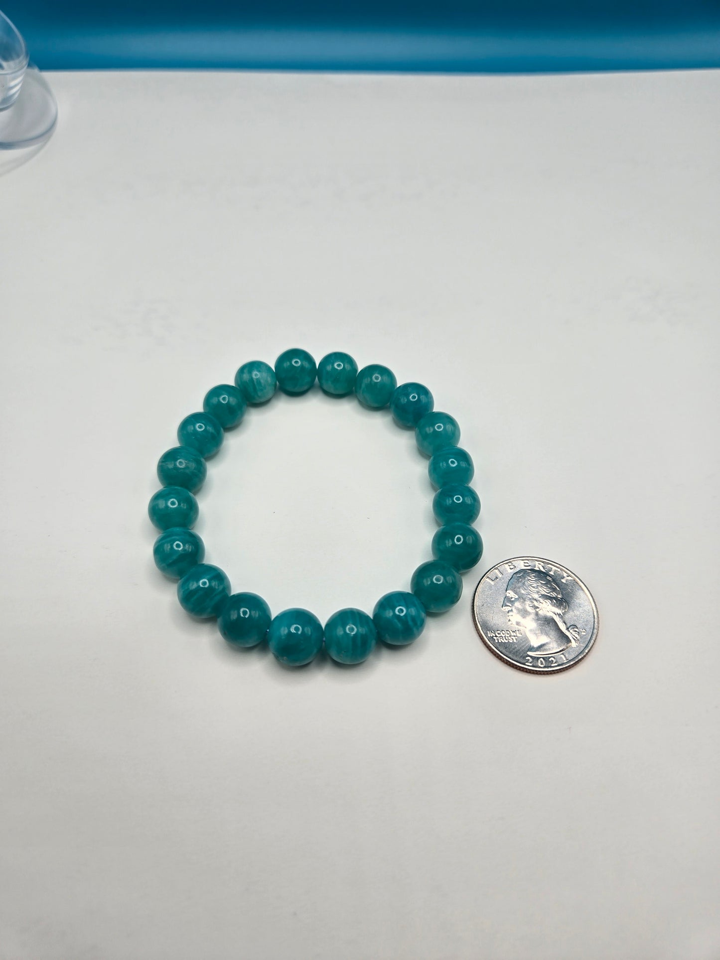 Natural Amazonite Bead bracelet 9mm